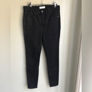 Madewell Womens 10” High Rise Skinny Jeans Black Size: 28